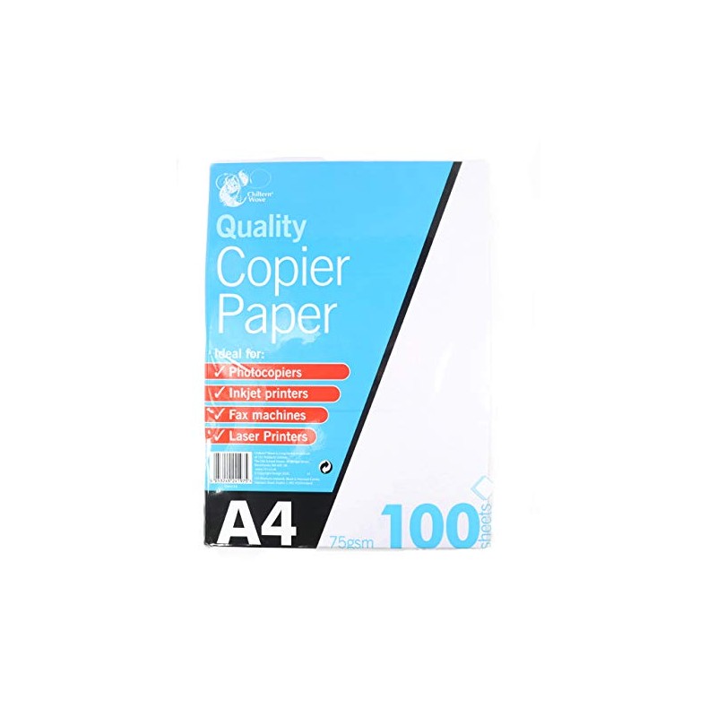 Chiltern Wove 100 SHEETS OF A4 COPIER/PRINTER PAPER FOR HOME