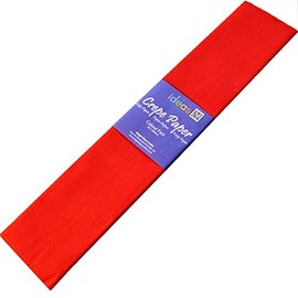 Crepe Paper 3 metre x 0.5 metre Colourfast Acid Free - Choose Colour (Red)