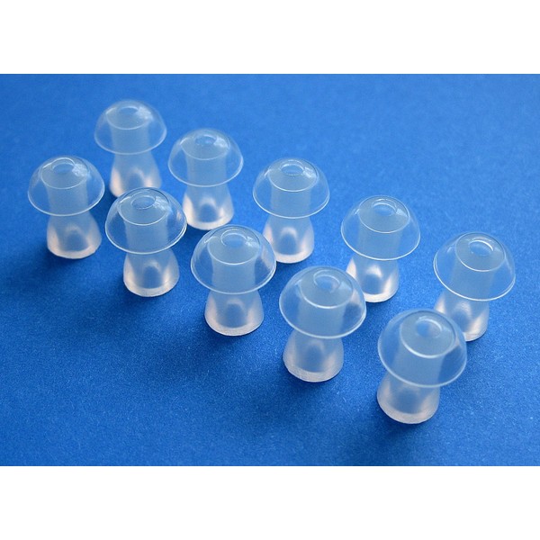 10 Small Soft Replacement Mushroom Domes Eartips Compatible with Axon