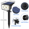 Sucolite 8-Pack Solar Spot Lights Outdoor Waterproof IP65, 3 Lighting