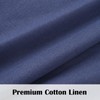 FRAMICS Farmhouse Valance Curtains, Boho Cotton Linen Kitchen Valances, Navy