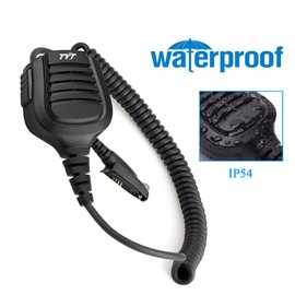 Waterproof IP54 Speaker Mic 6 Pins Head Remote Handheld Microphone for Retevis RT29 RT87 RT48 RT47 RT47V RT82 RT83 TYT MD-2017 MD398 Ailunce HD1 Walkie Talkie Radio