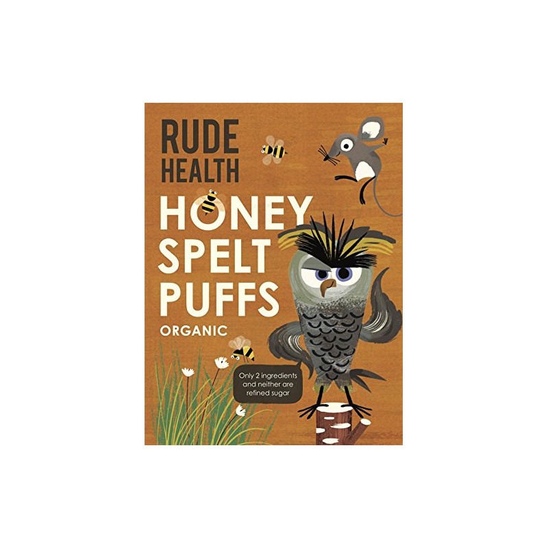 Rude Health Foods | Honey Puffed Spelt | 4 x
