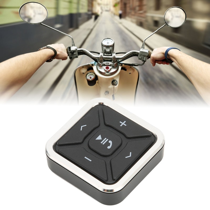 Bluetooth Media Button Wireless Sound Adapter Switch Steering Wheel Remote
