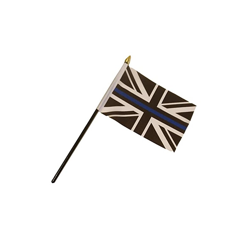 Thin Blue Line Union Jack Police Military 6" x 4"