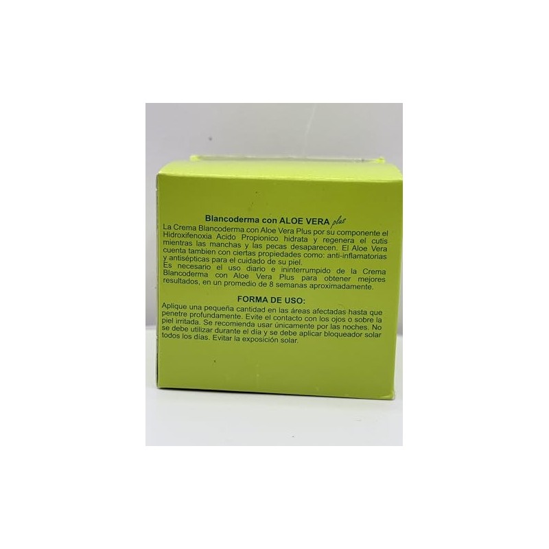 Skin Care Blancoderma Cream with Aloe Vera