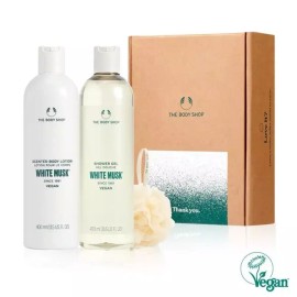 Galleria 갤러리아 [선물 포장] 화이트 머스크 바디 3종 선물세트 (400ML) Galleria [Gift Wrapping] White Musk Body 3-Piece Gift Set (400ML)