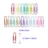 OKVGO 500pcs Coloured Paper Clips with Plastic Box of Paper