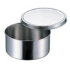 Akagawa 60008 18-8 Round Seasoning Container (No Knobs) 3.1 inches