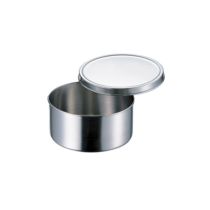 Akagawa 60008 18-8 Round Seasoning Container (No Knobs) 3.1 inches