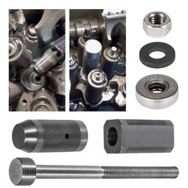 9U-6891 Injector Sleeve Cup Remover & Installer Tool 6pcs Kit Compatible with CAT Caterpillar 3406E C10 C12 C15 C16 C18 Engine Heavy Duty Steel Tools