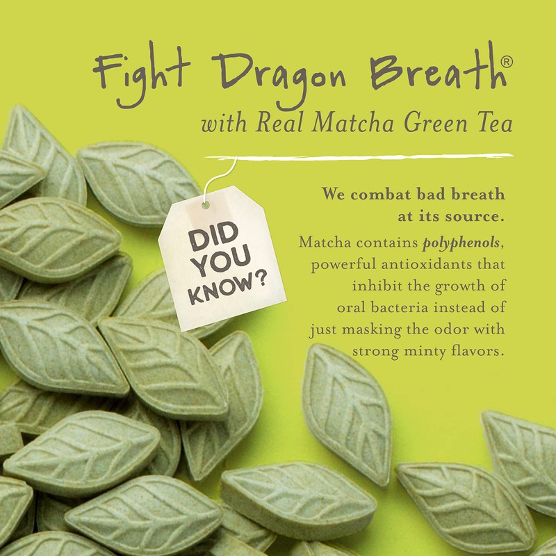 SEN CHA Naturals Green Tea Mints, Sugar-Free Breath Mints, Made