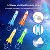 Helicopter Flashlight Keychain Rocket LED Flashlight for kids Space Party