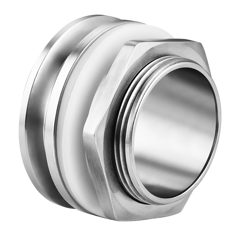 Enoch's Land 1.5" Tri Clamp Bulkhead Compression Fittings,Stainless Steel 304