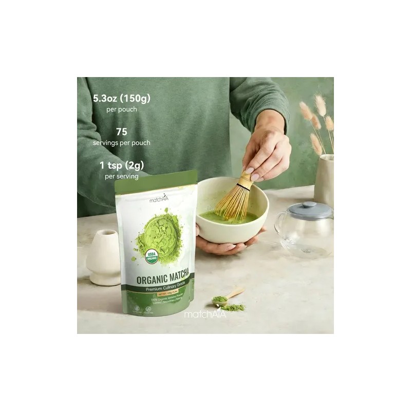 Matchaia Té Verde Matcha Orgánico En Polvo 150 G
