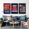 hoxaooi A Set Of 3 Buntes Neon-Spielplakatbild Gaming Poster Für