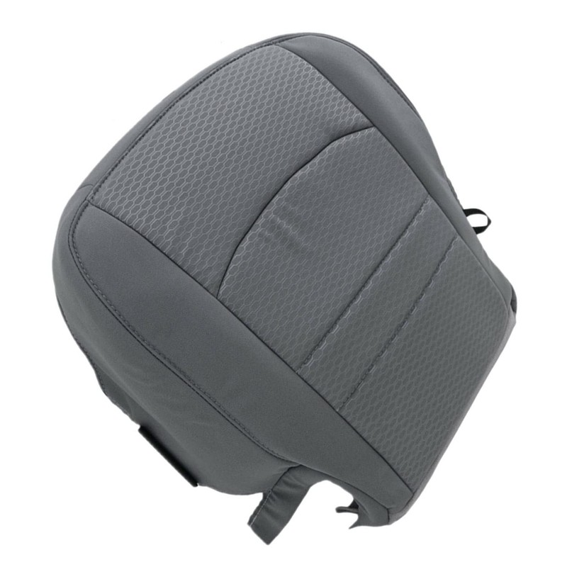 Priprilod Gray Cloth Driver Side Bottom Replacement Seat Cover Compatible