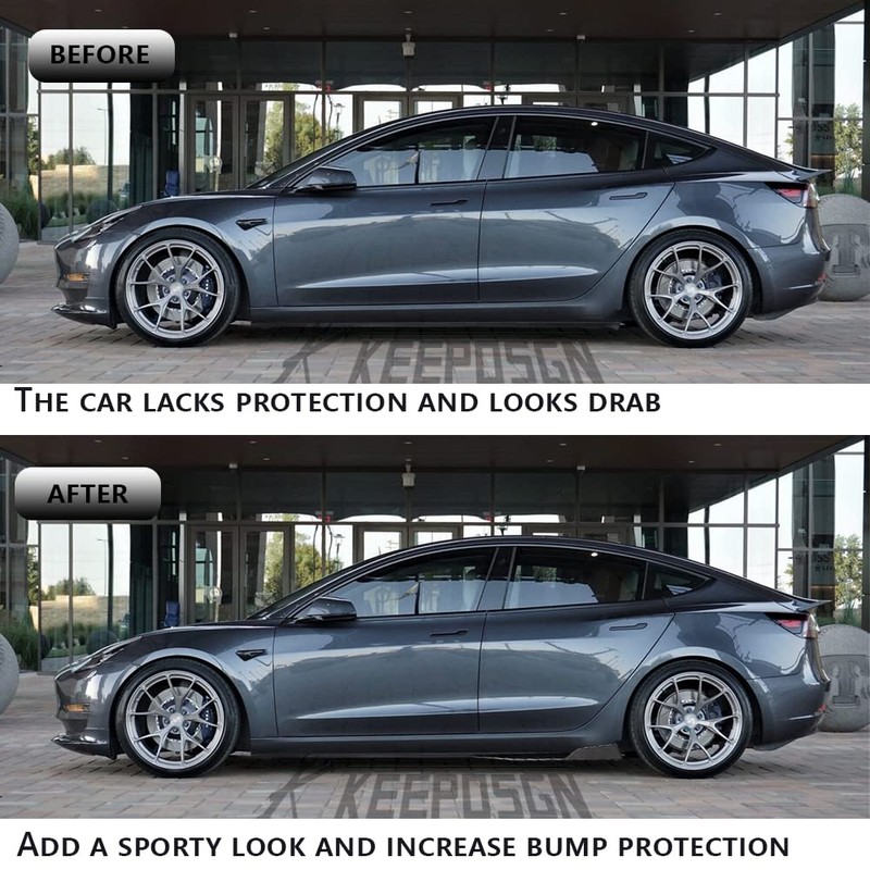 KEEPDSGN Front Bumper Lip Universal Spoiler for Car (Original Sharp