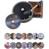 Record Player Car Air Freshener Vent Clip with 15 Refill