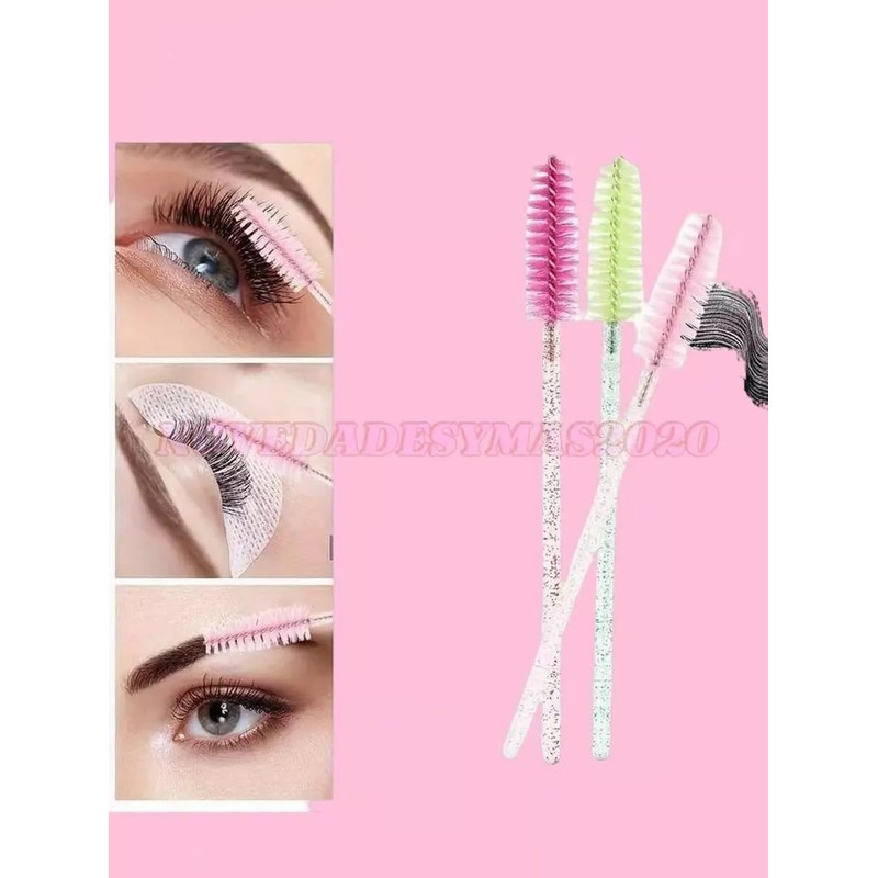 600 Piezas Cepillos Desechables para Pestañas, Extension de Pestañas, Maquillaje,