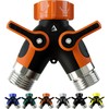 Hose Splitter 2 Way, Heavy Duty Metal Connector, Two Way