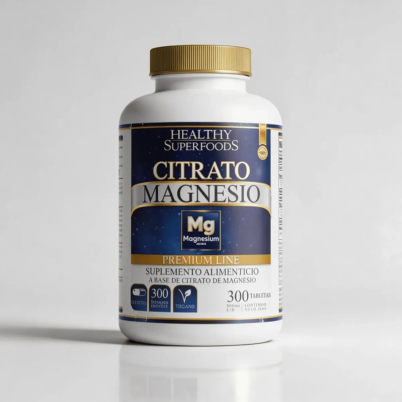 Citrato De Magnesio 300 Tabs Original 100 Dias 800mgtab