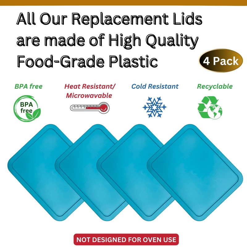 Klare Ware 11 Cup Replacement Lids/Covers for Pyrex 7212 &