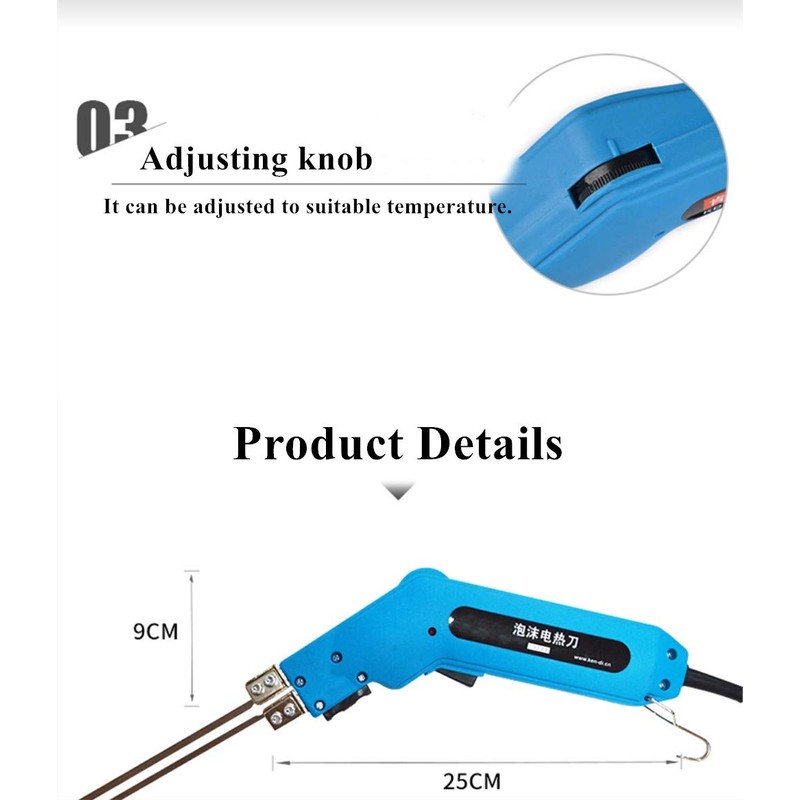 110V Hand Held Electric Foam Hot Cutter Knife Grooving Carving