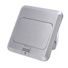 Floor Socket Waterproof Good Sealing Embedded Safe Practical Silver Bounce