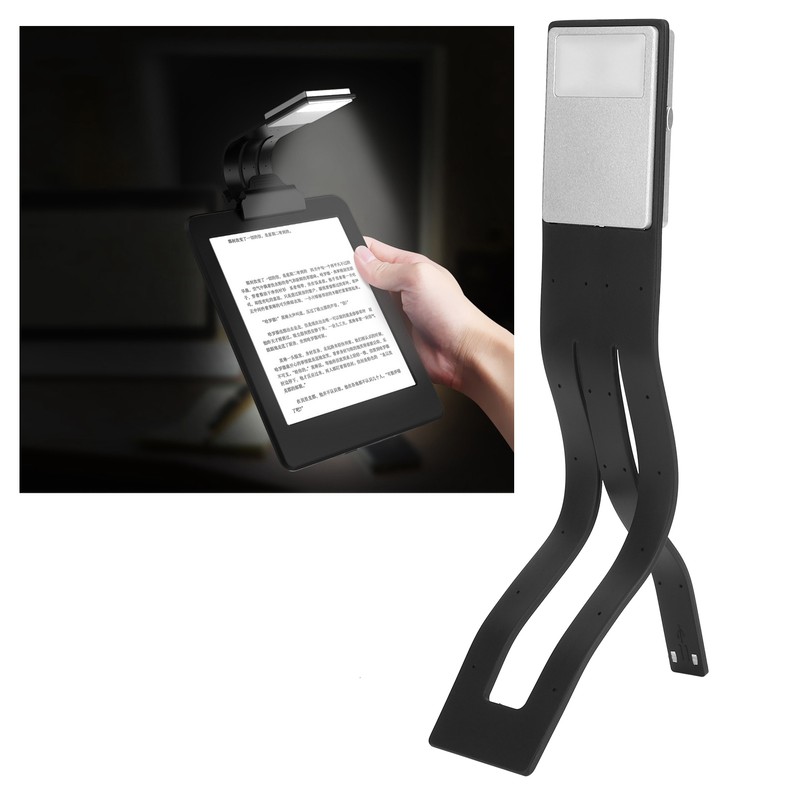 Portable Dimmable LED Reading Book Light Flexible Clip Lamp USB