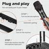 talomen Wireless Microphone,Professional Dual Handheld Cordless Dynamic Mic System with