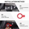 HTHE for Ford Bronco Center Console Engine Start Button Ring