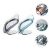 NOLITOY Leaf Soap Holder 2pcs Set Self-Draining Soap Dish for