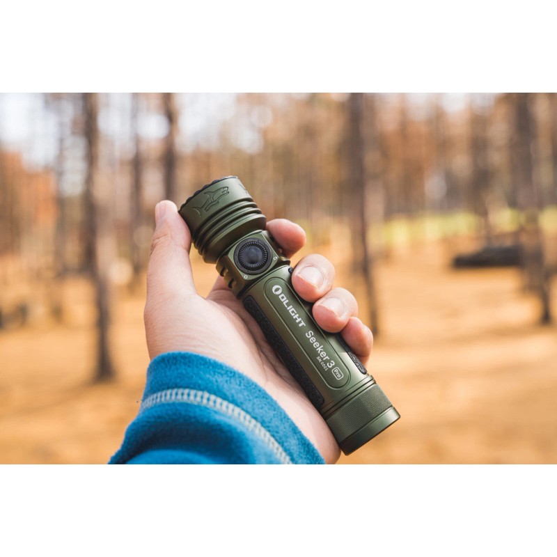 Olight Seeker 3 Pro OD Green Rechargeable Waterproof Flashlight, 4200