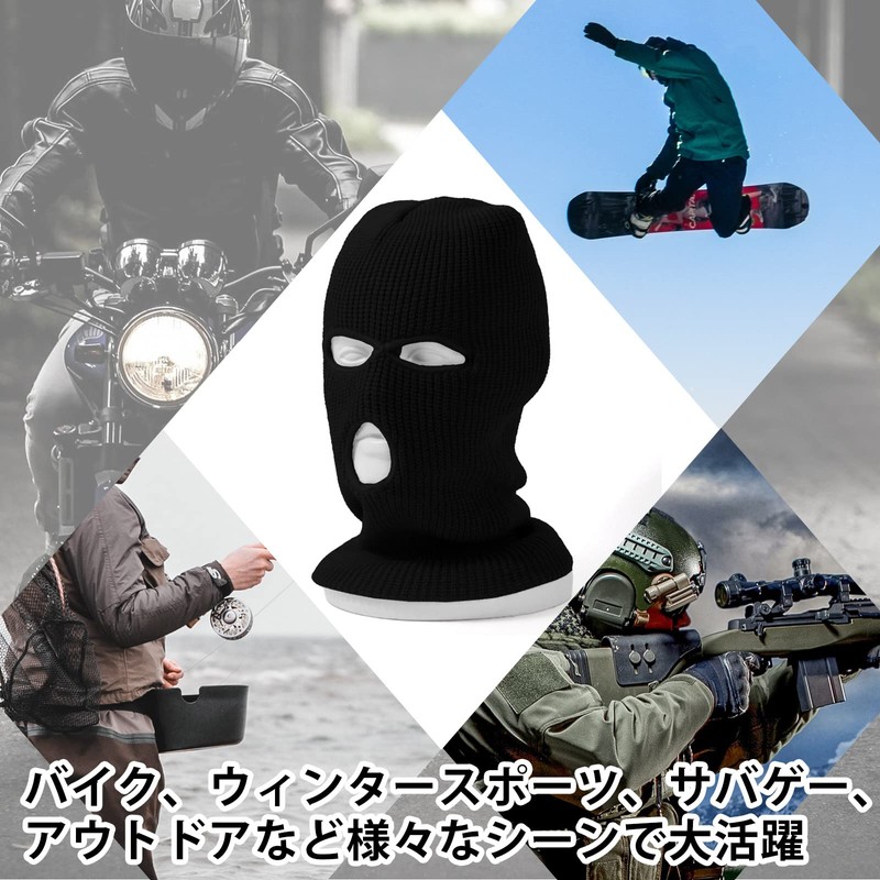 LIMSE HIPHOP Balaclava Balaclava, Knit Hat, Face Mask, Lightweight, Windproof,