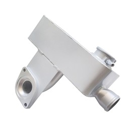 HCHCSPEED Aluminum Coolant Reservoir Overflow Expansion Tank with Cap Compatible with Ford FE | 1962 1963 1964 Ford Galaxie 500 390 Engine Silver