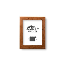 US Art A4 Picture Frame in 1 Inch Distressed Oak 8.3 x 11.7 Inch (21.0 x 29.7 cm) - Engineered Wood with Plexiglass - Horizontal and Vertical Formats for Wall Decor