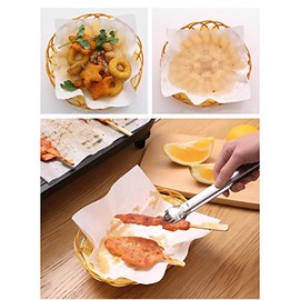 Oil-Absorbing Paper For Fried Food and Tempura,Extra Thick,50 Sheet Pack,19.7cm x 21.8cm