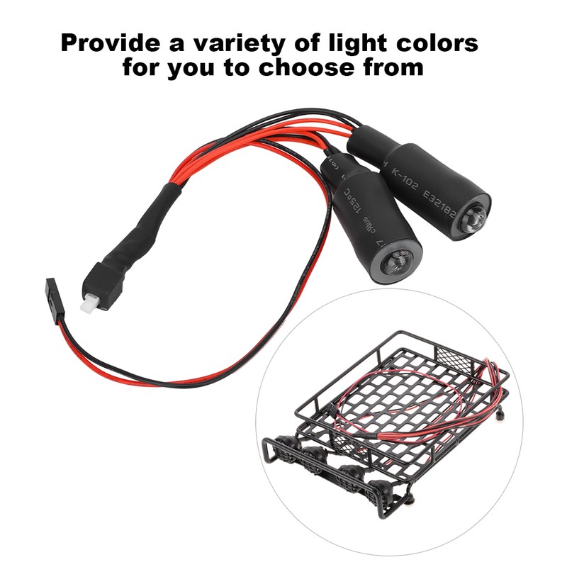 LED Headlight Light for 1/10 RC Crawler Axial SCX10 RC4WD