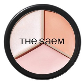 The Saem Cover Perfection Triple Pot Concealer 13.1g, 5 pieces, 05 DARK UP BEIGE / 더샘 커버 퍼펙션 트리플 팟 컨실러 13.1g, 5개, 05 DARK UP BEIGE (다크업 베이지)