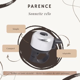 PARENCE. - Classic Bicycle Bell with Jolie Son