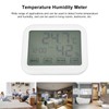 Digital Thermometer Smart Touch Settings Alarm Clock Function Temperature Humidity