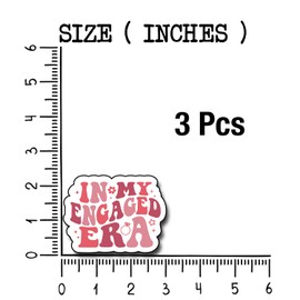 (3Pcs) in My Engaged Era Sticker, Decorate Books, Laptops, Water Bottles Kindles Stickers, Phones Tumbler Sticker - Waterproof Vinyl 3" Inch