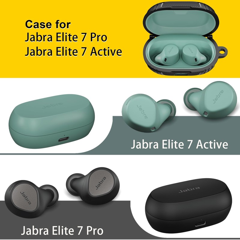 BEWZI for Jabra Elite 7 Pro Case/Elite 7 Active Case