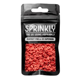 SPRINKLY - Matt Stars - Red - 25g