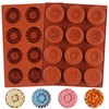 3D Round Tire Mold for Chocolate, 2Pcs Silicone Truck Wheel