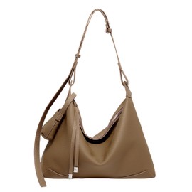VevoArt Women's Handbag, Genuine Leather, 2-Way High Quality Cowhide Leather, Tote Bag, Shoulder Bag, Large Capacity, High Visibility, Casual, Stylish, Handheld, Crossbody Wear, Commuting, Popular