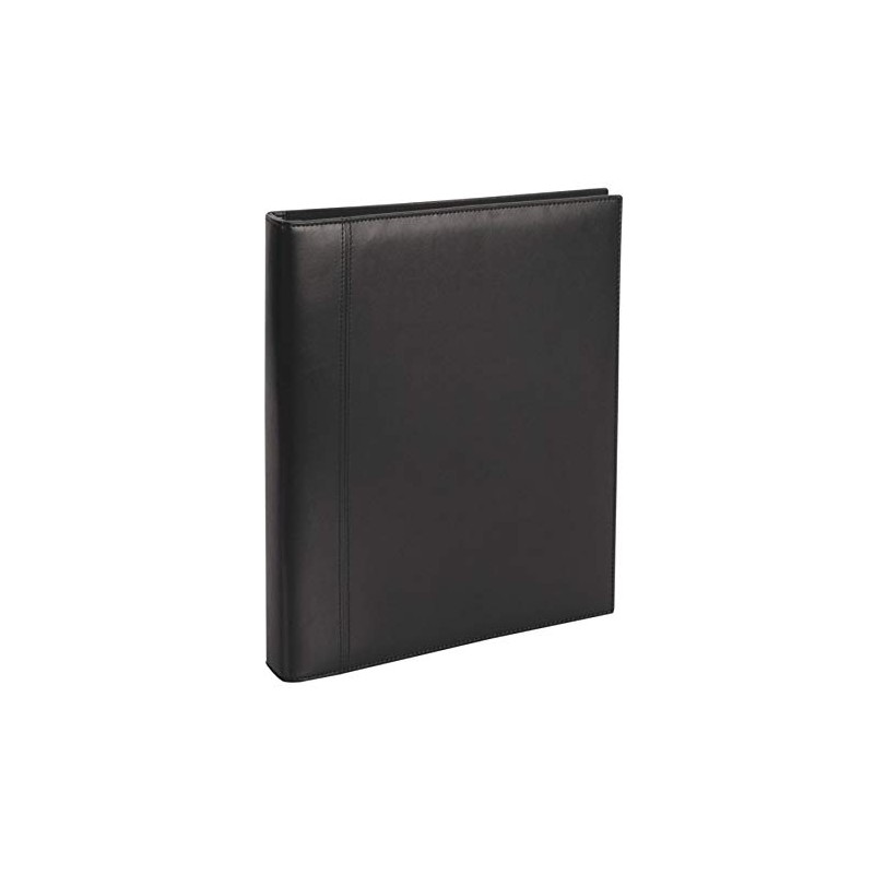 Office Depot® Brand Premium Leatherette Presentation Binder, 1" Rings, Black