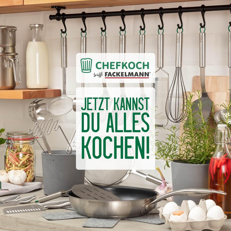 Chefkoch trifft Fackelmann - Premium Stainless Steel Whisk, Heat Resistant