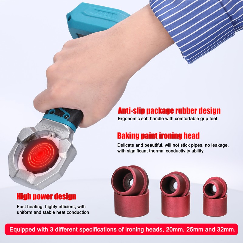 Lithium Water Pipes Melting Device Household PPR Welding Machine 340℃